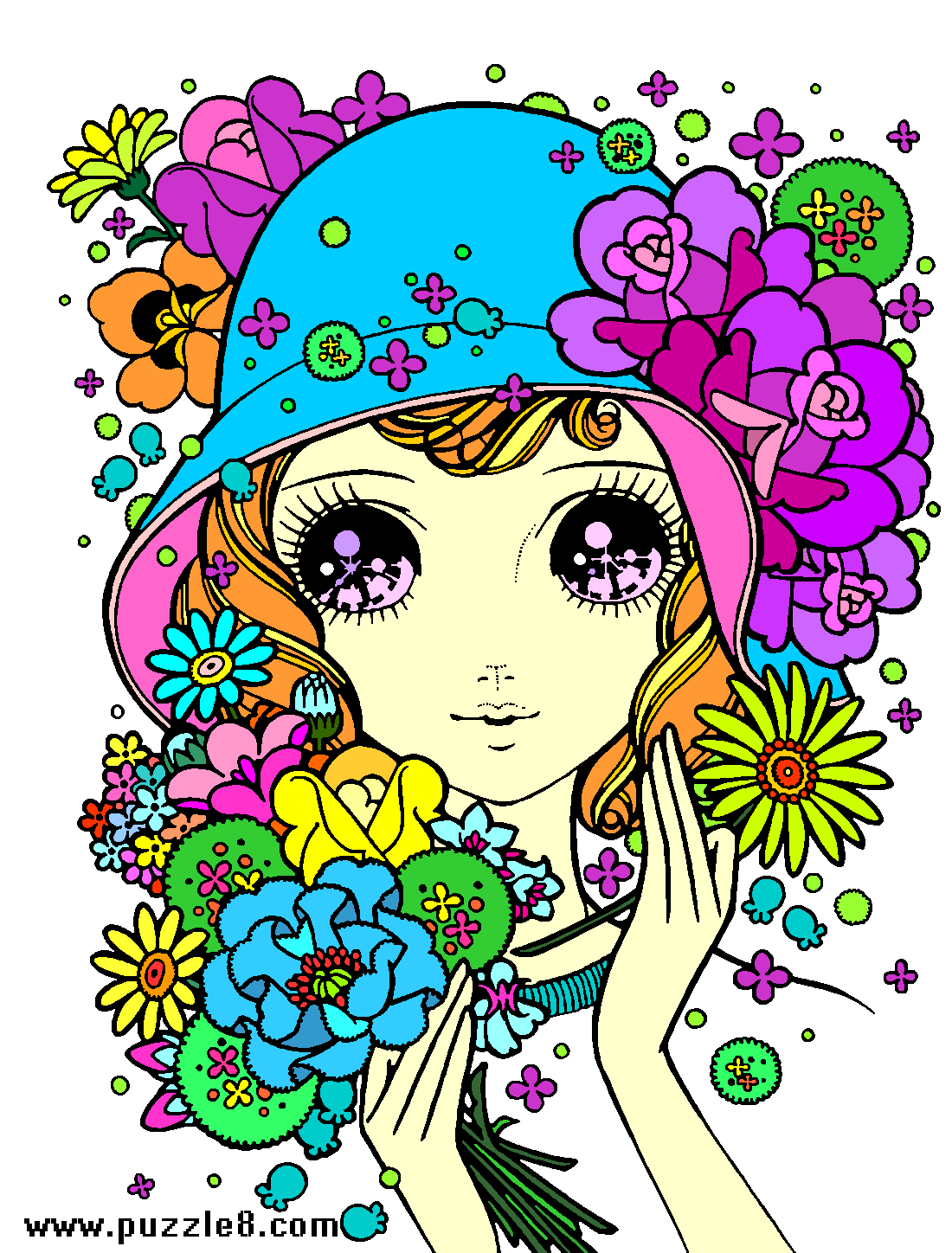 美少女的网友填色作品