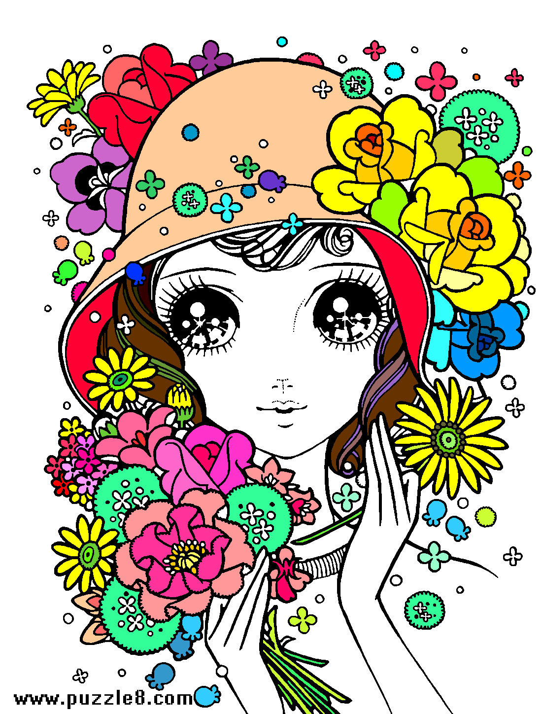 美少女的网友填色作品