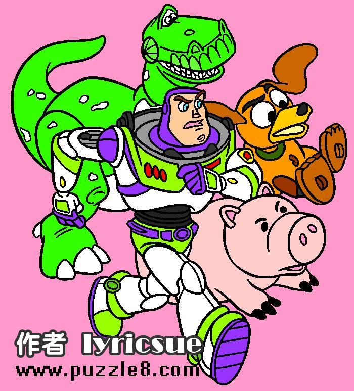 玩具总动员的网友填色作品