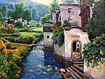 乡村风景的拼图游戏