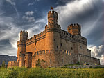 西班牙城堡的拼图游戏
